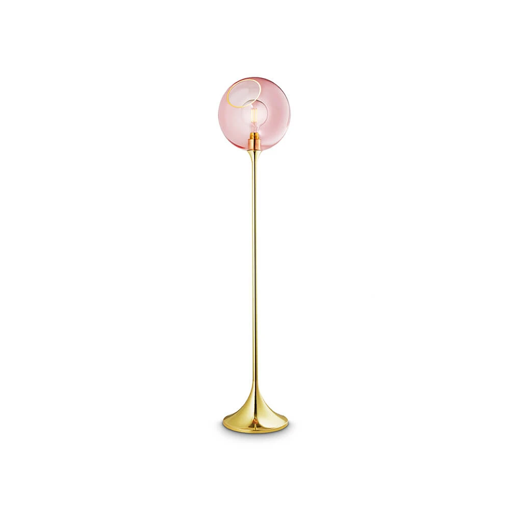 Pink and rose gold table lamp clearance